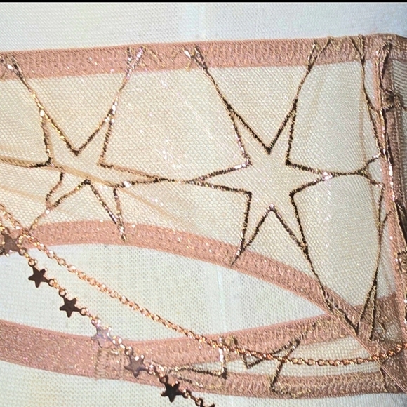 🆕Victoria's Secret Rose Gold Starstruck Bombshell, Garter & Thong - 32D/XS-S/S - Picture 8 of 16